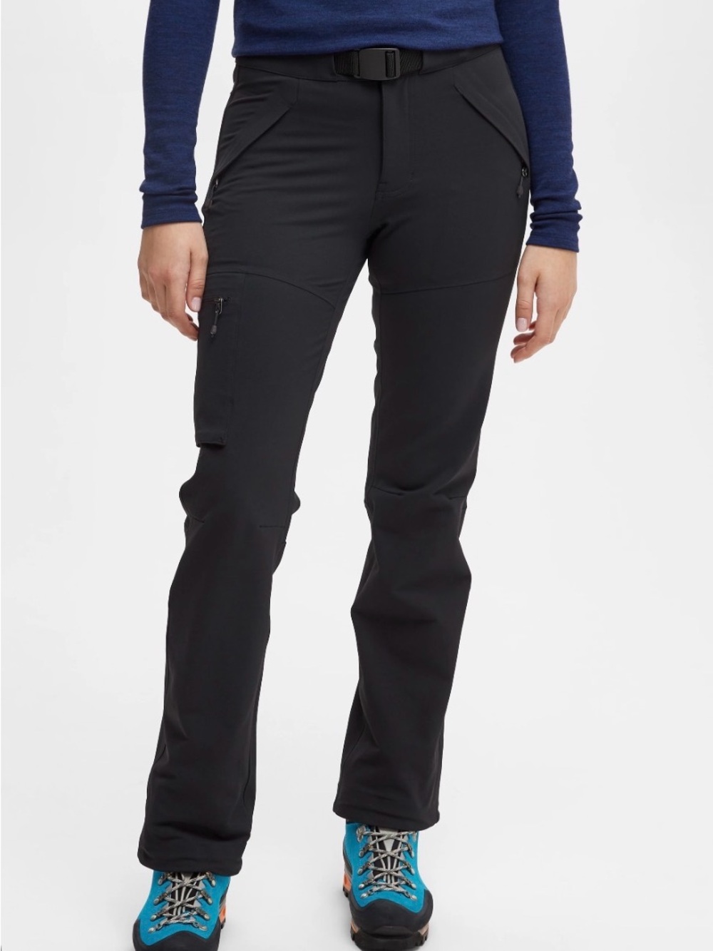 NWT MEC Women's Black Softshell Outdoor Pants